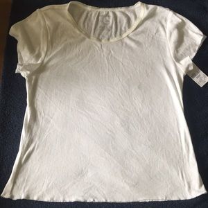 NWT Wet Seal Juniors White T Shirt L